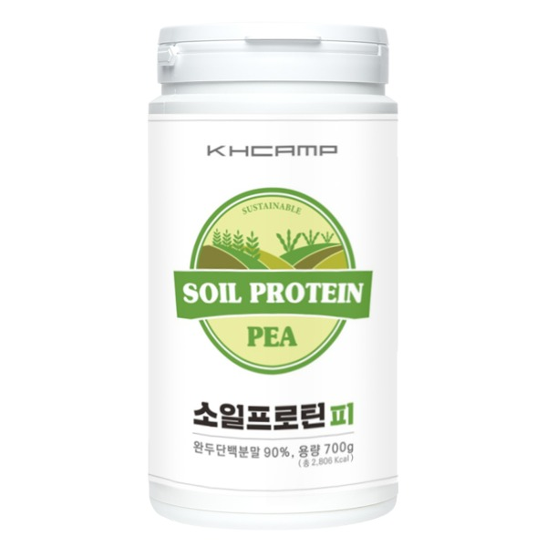 KHCAMP 소일프로틴 피 완두콩 쉐이크 식물성 단백질 보충제 녹차맛 700g