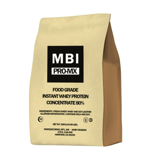 MBI 20kg 미국산 WPC 농축유청단백질 원물 원료 대용량 포대