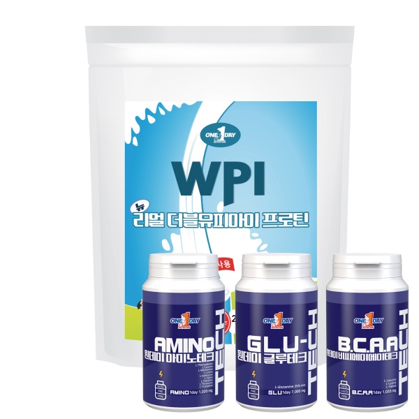 리얼WPI 프로틴 2 kg + 아미노테크 + 글루테크 + BCAA테크