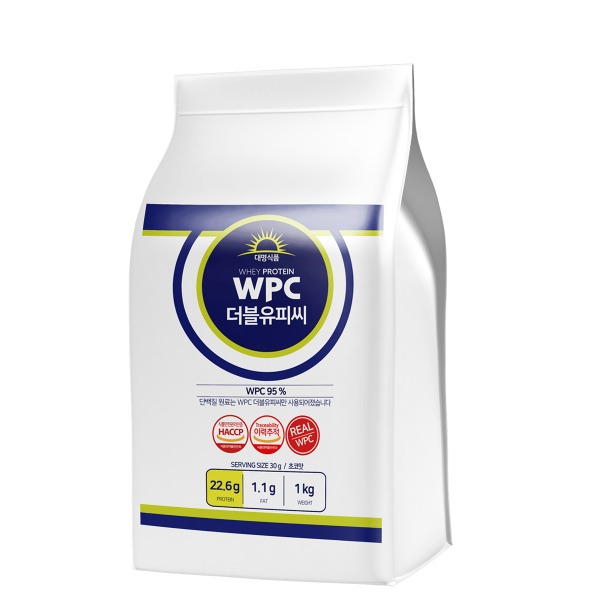 대명식품 WPC 농축유청단백질 헬스보충제 파우더 웨이프로틴 1kg